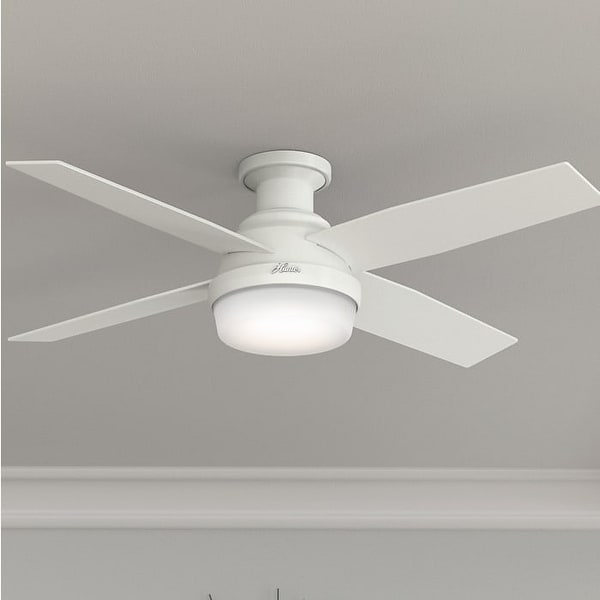 Hunter 52" Dempsey Low Profile Ceiling Fan with LED Light Kit and